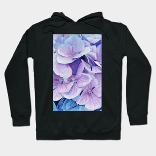 Blue hydrangea Hoodie